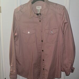 Banana Republic Pink Button-Up Shirt